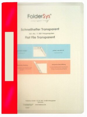 FSY Schnellhefter, Transparent, bordeauxrot, 1 Stück