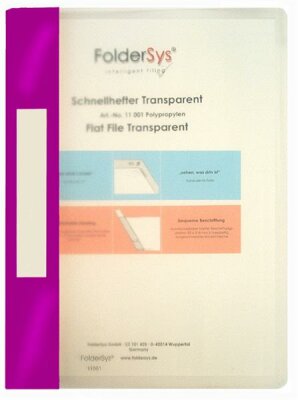 FSY Schnellhefter, Transparent, lila, 1 Stück