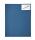 Schnellhefter mit weissen Heftzungen, Taschen vorn+innen,A4, blau