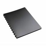 Sichtbuch, A4, 20 Hüllen mit T-Stanzung, 1 Stück6mm-Ringe, PP schwarz,