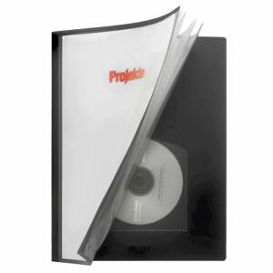 FSY Präsentations-Sichtbuch, 40 Hüllen, A4, PP schwarz-transparent, 1 Stück