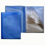 FSY Sichttaschen-Mappe, A4, Innentaschen, PP blau...