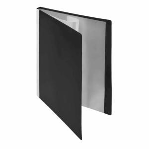 FSY Sichtbuch, 30 Hüllen, Rückentasche, A4, PP, neutral,  schwarz, 1 Stück