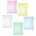 FSY Sichttasche A4, Abheftrand, trans fbg.sort., 1...