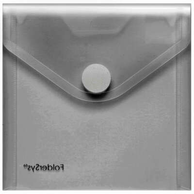 FSY CD-/Booklet-Umschlag, Klettverschluss, PP farblos transparent, 1 Stück