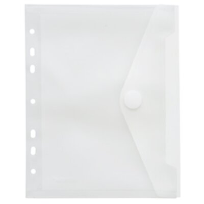 FSY Sichttasche A5, Klettverschluss, Abheftrand, PP farblos transparent, 1 Stück
