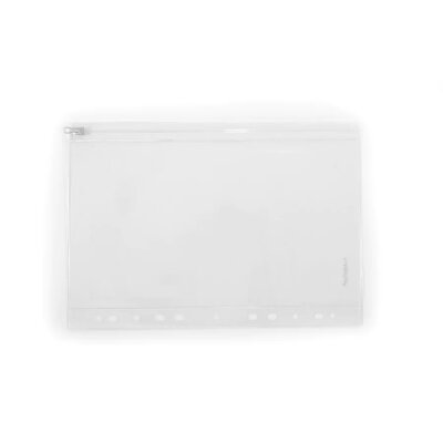 FSY Sammelhülle A4 aus PVC mit Zip, klar, 1 Stück