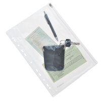FSY Sammelhülle A4 aus PVC mit Zip, klar, 1 Stück