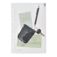 FSY Sammelhülle A4 aus PVC mit Zip, klar, 1 Stück