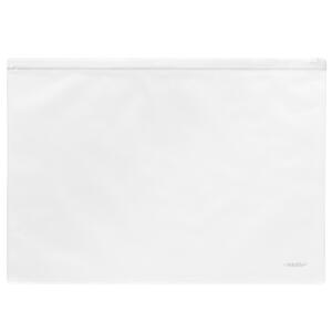FSY Klarsicht-Sammelbeutel 255x360 mm, mit Plastik-Zip, PVC, Zipp weis