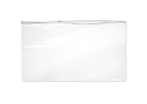 FSY Klarsicht-Sammelbeutel 260 x 405 mm, mit Plastik-Zip, PVC, Zipp weiss, 1 Stück