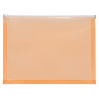 FSY Gleitverschluss-Beutel, A4, Dehnfalte, PP orange...