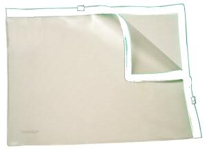 FSY Klarsicht-Sammelbeutel für A4, mit 2 Plastik-Zips, PVC, Zipp weiss, 1 Stück