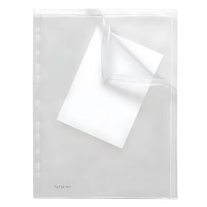 Gleitverschlussbeutel, A4, mit Abheftrand, PVC farblos transparent,