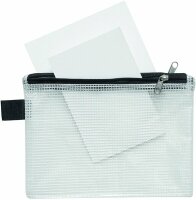 FSY Sammelbeutel, A6, 2 Zusatzfächer, PVC klar...