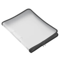 FSY Reißverschluss-Portfolio, A4, PP farblos...