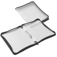 FSY Reißverschluss-Portfolio, A4, PP farblos...