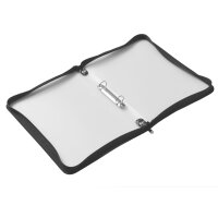 FSY Reißverschluss-Portfolio, A4, PP farblos transluzent, 2-Ring-Mechanik, Zip schwarz, 1 Stück