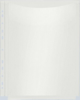 FSY Combi-Prospekthülle, volle Höhe, 20mm-Falte, Transparent, transparent, 5 Stück1 Stück