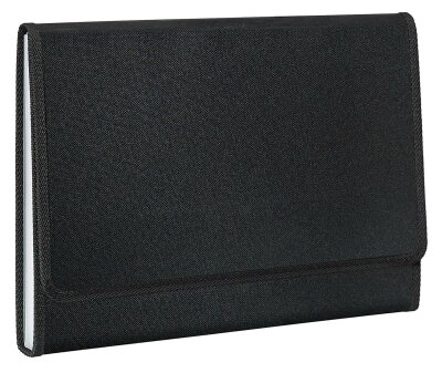 FSY Fächer-Tasche PP, 12er, Standard Tex, schwarz, 1 Stück