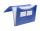 FSY Fächer-Tasche PP, 7er, Standard, blau, 1 Stück