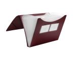 FSY Fächer-Tasche PP, 12er, Standard, rot, 1 Stück
