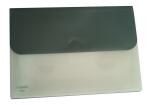 FSY Schubtaschen-Mappe A4, PP, aussen grau, innen milky,...