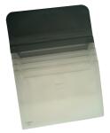 FSY Schubtaschen-Mappe A4, PP, aussen grau, innen milky,...