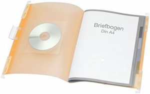 FSY PP-Hänge-Ordnungsmappe A4, 6 Fächer, orange transluzent, 1 Stück