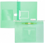 FSY PP-Hängehefter A4, U-Clip + Doppelheftzunge,...