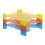 FSY PP-Briefkorb X-Filer blau/gelb/orange transluzent,...