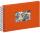 Pagna Spiralalbum 24x17cm Passep. Stoffeinband 40S orange