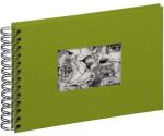 Pagna Spiralalbum 24x17cm Passep. Stoffeinband 40S ln.gn