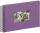 Pagna Spiralalbum 24x17cm Passep. Stoffeinband 40S flieder