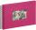 Pagna Spiralalbum 24x17cm Passep. Stoffeinband 40S d.rosa
