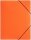 Pagna Gummizugmappe A4 PP 3 Einschlagklappen orange