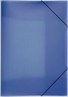 Pagna Gummizugmappe A3 PP 3 Einschlagklappen blau
