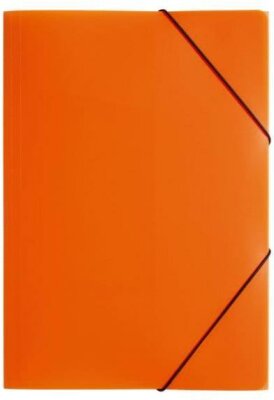 Pagna Gummizugmappe A3 PP 3 Einschlagklappen orange