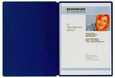 Pagna Bewerbungsmappe Solo Classic 2tlg. blau
