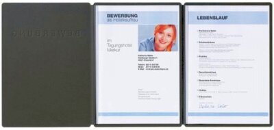 Pagna Bewerbungsmappe Supreme Classic 3tlg. schwarz
