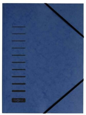 Pagna Spannmappe A4 Eckspanngummi blau