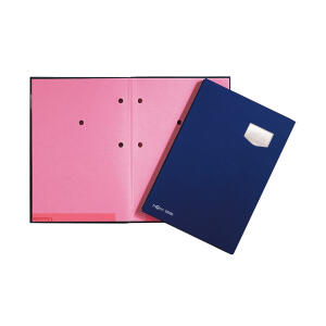 Pagna Unterschriftsmappe DE LUXE Kunststoff 10 Fächer blau
