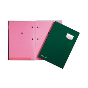 Pagna Unterschriftsmappe DE LUXE Kunststoff 10 Fächer grün