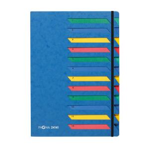 Pagna Deskorganizer Classic 12 Fächer 1-12 blau