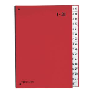 Pagna Pultordner Color 32 Fächer 1-31 rot