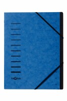 Pagna Ordnungsmappe 12 Fächer 1-12 blau