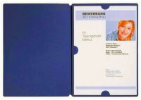 Pagna Bewerbungsmappe Spirit Basic 3tlg. blau