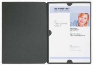 Pagna Bewerbungsmappe Spirit Basic 3tlg. schwarz
