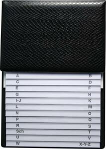 RNK Telefonklappregister 16x22cm sw 12Bl