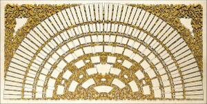 RNK Ahnentafel Schmuck Halbkreis für 8 Generationen 100x50cm